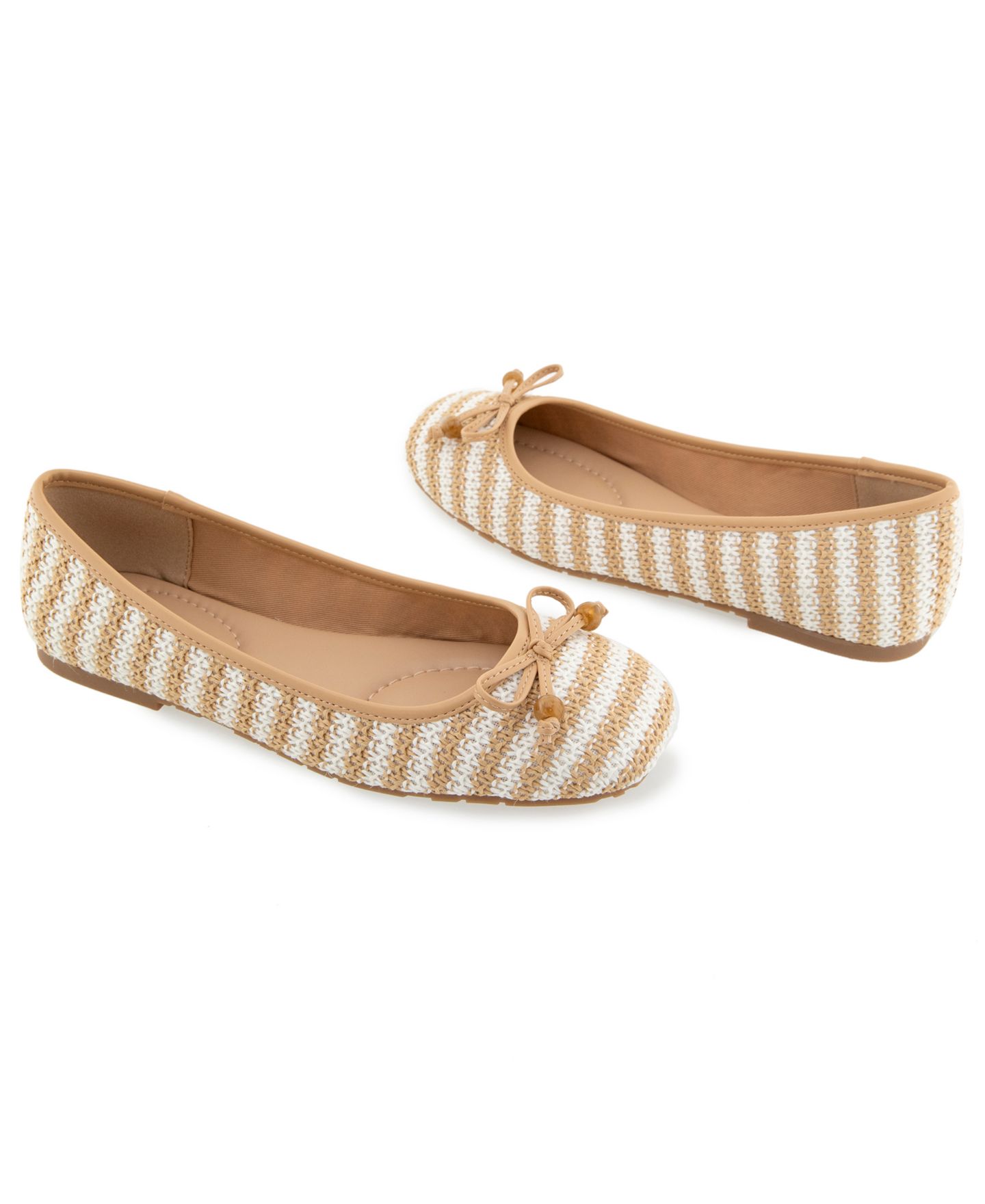 Женские балетки Kenneth Cole Reaction Elstree Ballet Flats, цвет: Натуральный полосатый — фото 7