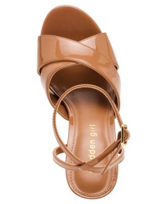 Amber Crossband Platform Dress Sandals