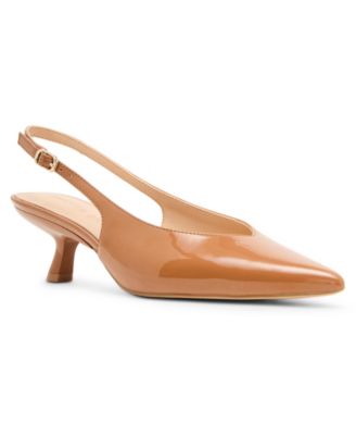 Women's Slingback Kitten-Heel Pumps
