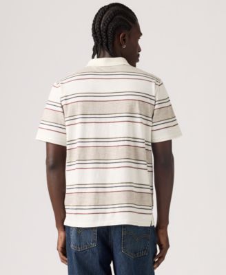 Levi's Men's Merritt Striped Collared Polo Shirt
