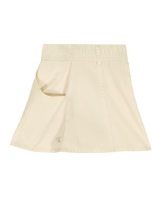 Girls' 4-6X Dotted Crinkle Gauze Knot-Front Shirt and Twill Shorts, 2-Piece Set