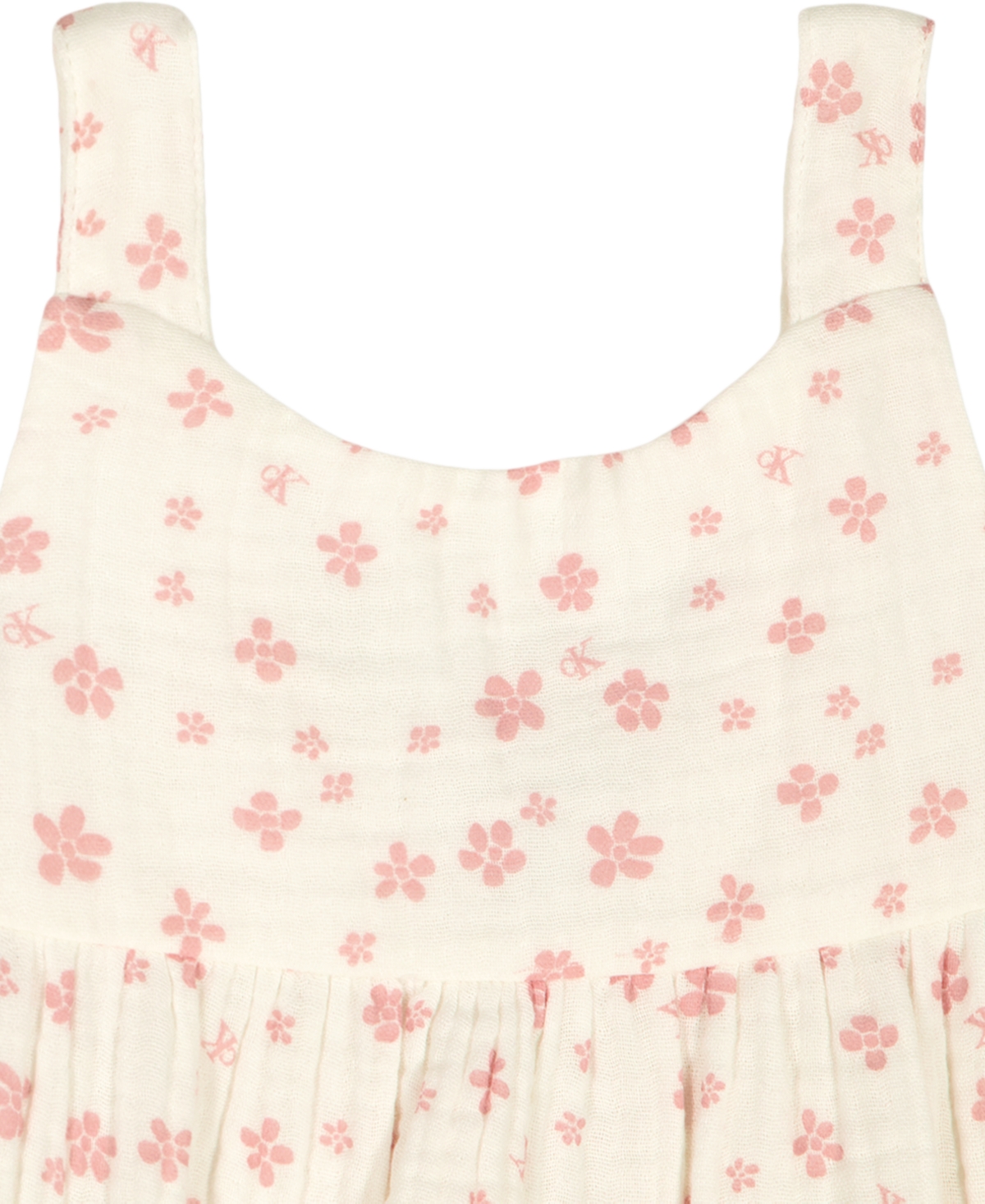 Calvin Klein Girls' 4-6X Floral Gauze Tunic and Capri Leggings, 2-Piece Set