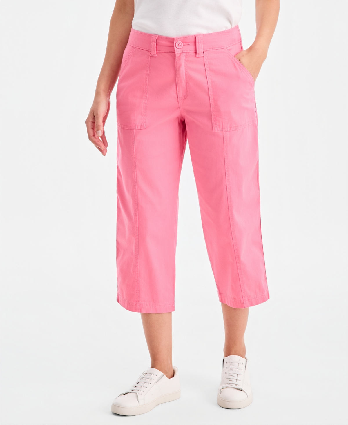 Style & Co Women's Seamed Utility Capri Pants, Macy's Exclusive