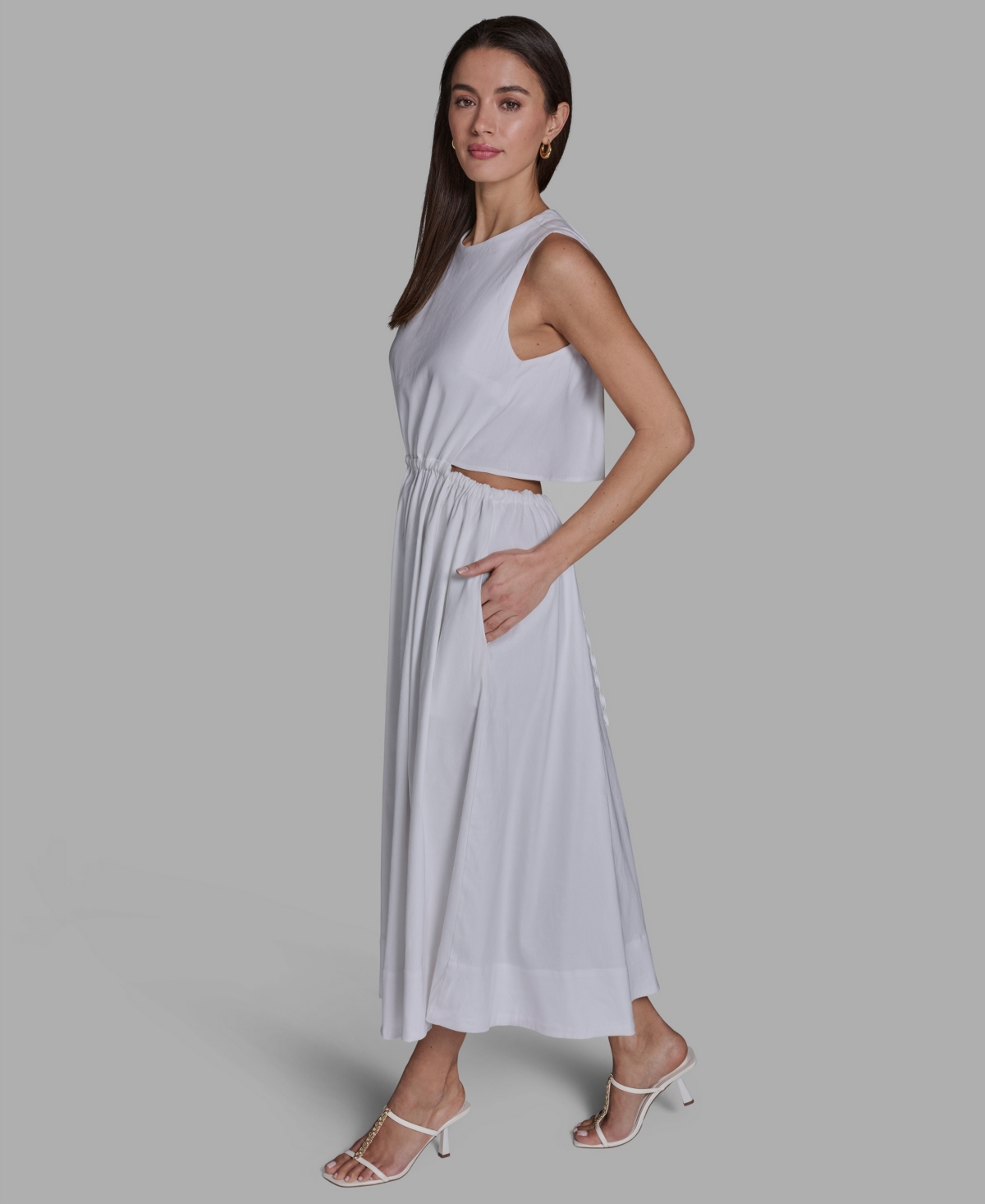 Bcbg Women's Crewneck Midi Dress