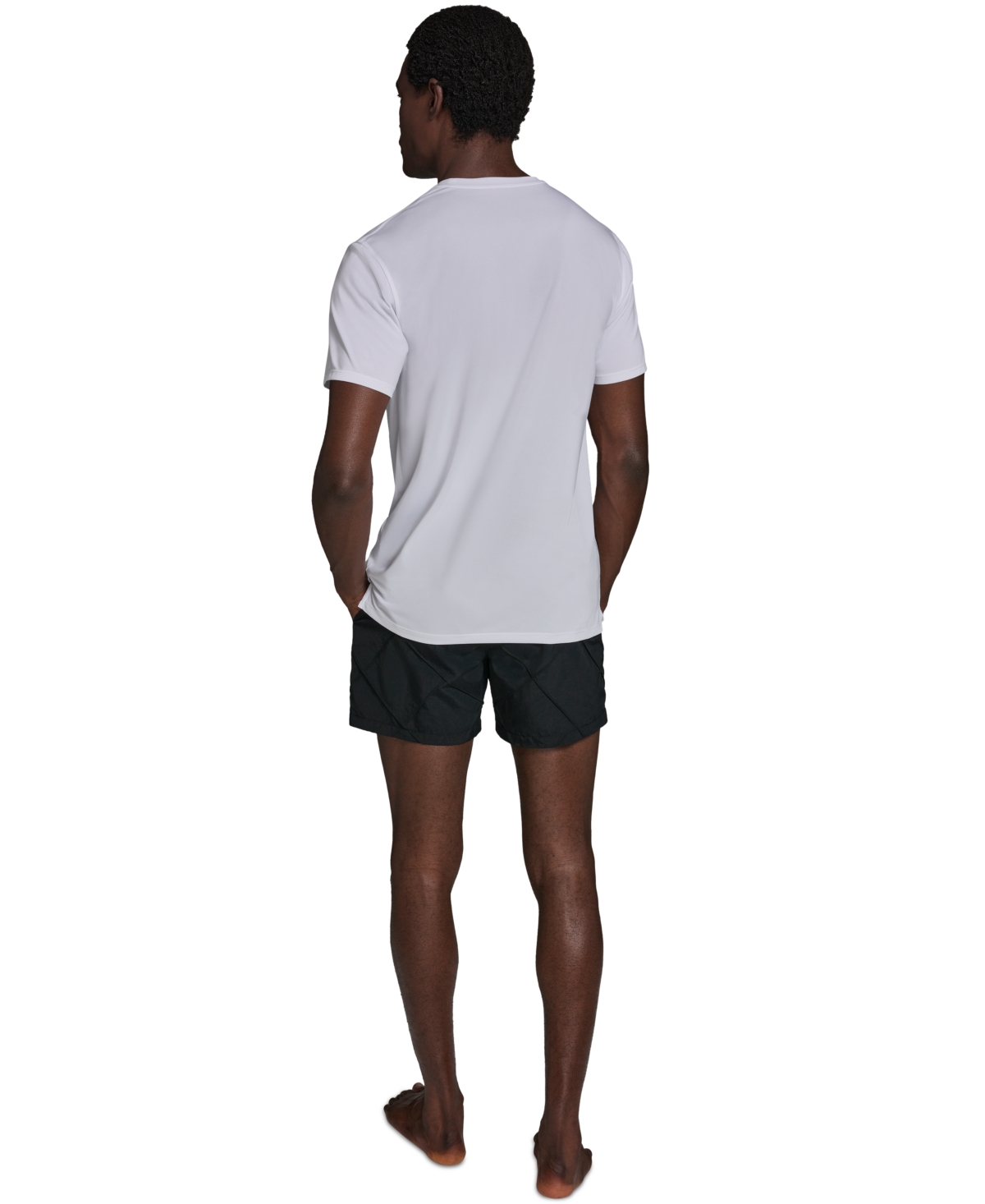 Karl Lagerfeld Paris Men's Short-Sleeve Arch Logo Rashguard