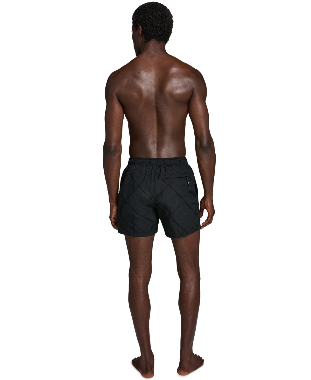 Karl Lagerfeld Paris Men's Diamond Pintuck Volley Shorts