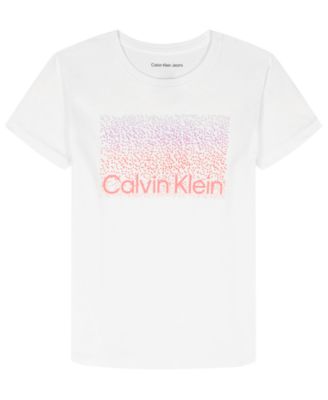 Girls' 7-16 CK Ombre Logo Short-Sleeve T-Shirt