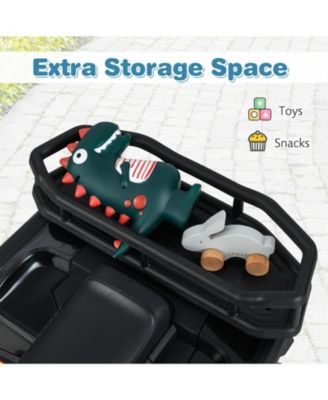 24V Kids Ride on Electric ATV Quad Car with Realistic Sounds and LED Lights-Black