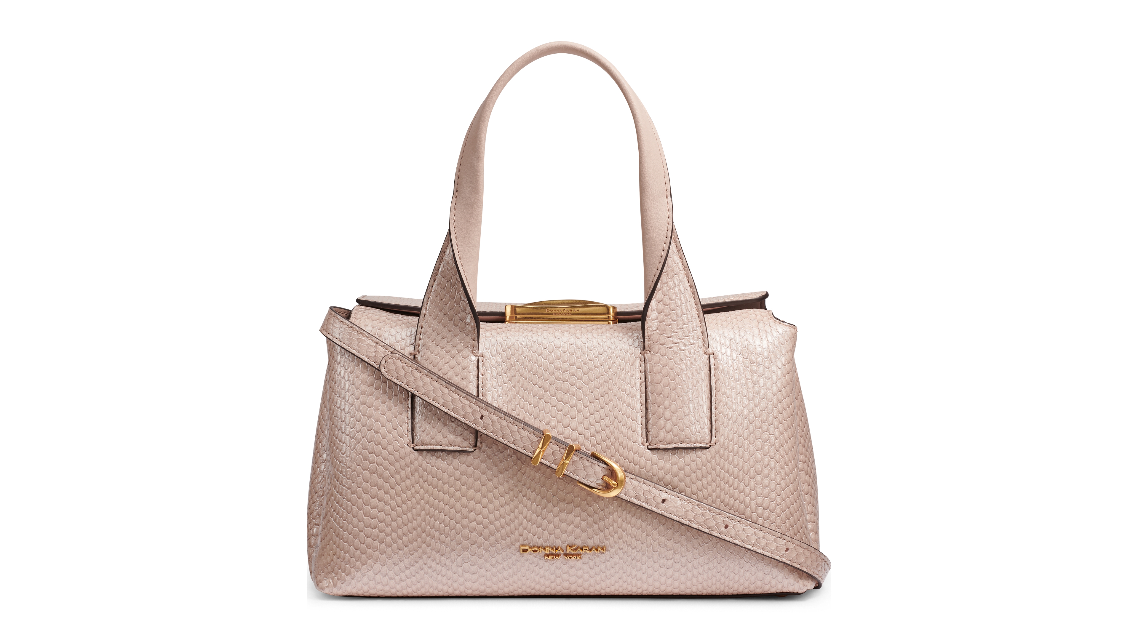 Donna Karan New York Magnetic Medium Amagansett Snake Satchel Bag