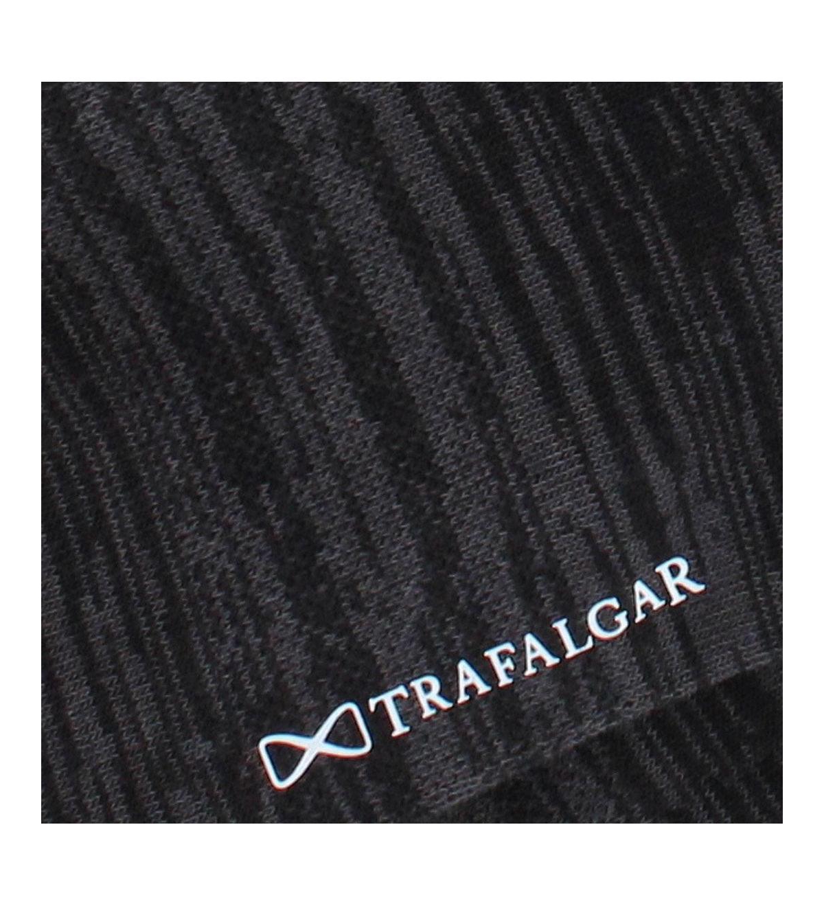 Trafalgar Men's Marius Marled Patterned Mid-Calf Pima Cotton Socks (1 Pair)