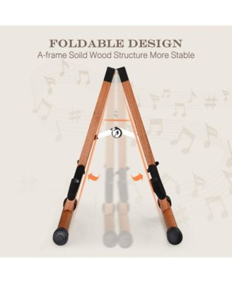 Les Paul Electric Guitar Hard Case with Backpack Strap & Folding Stand Fits for LP Style, Groove Series Sonic Silver