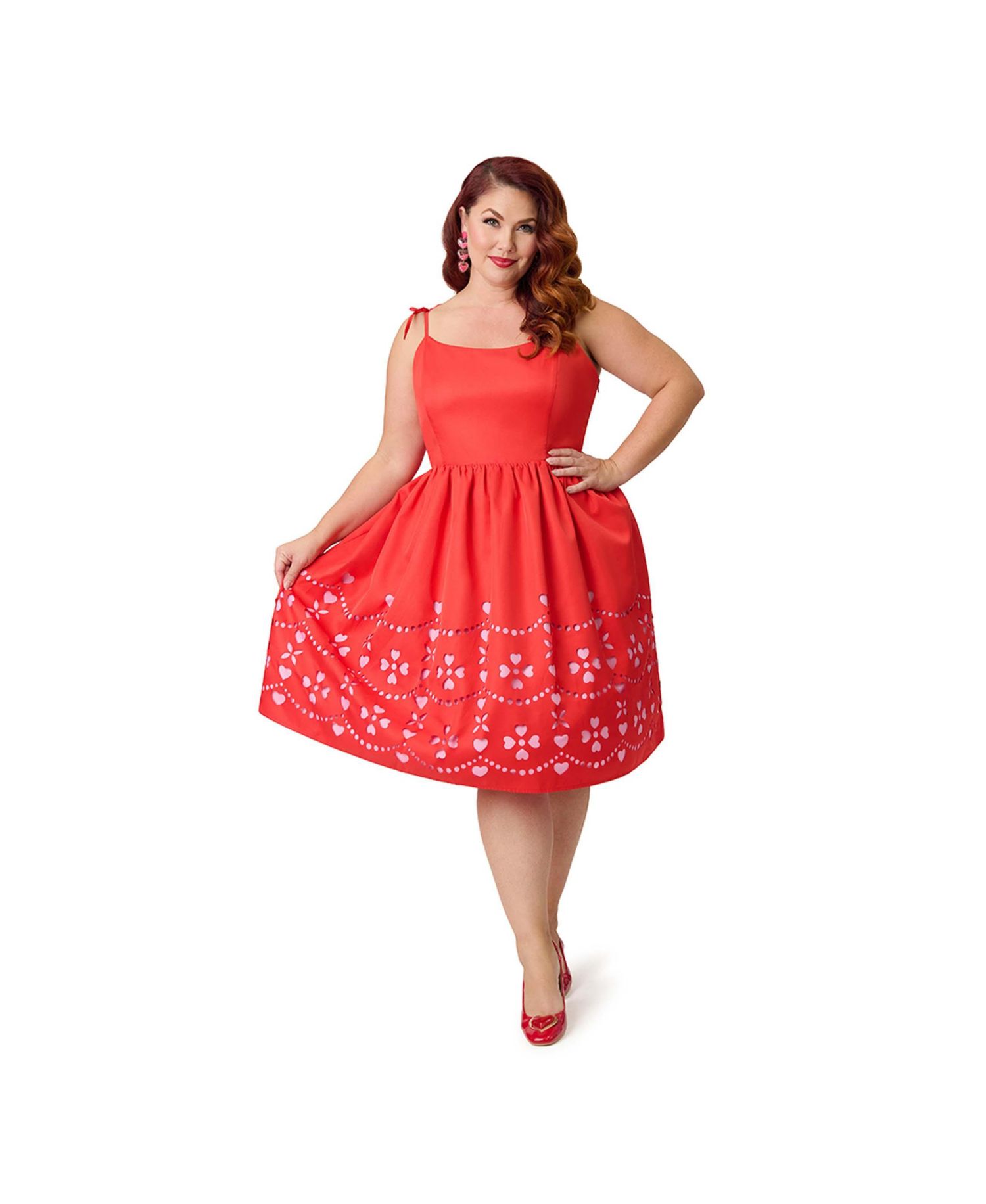 Women's Plus Size 1950s Bobbie Swing Dress