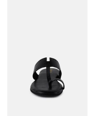 MILA Womens Toe Ring Thong Slip On flats