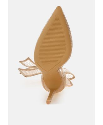 Womens Regenta Big Bow Detail Stiletto Sandals