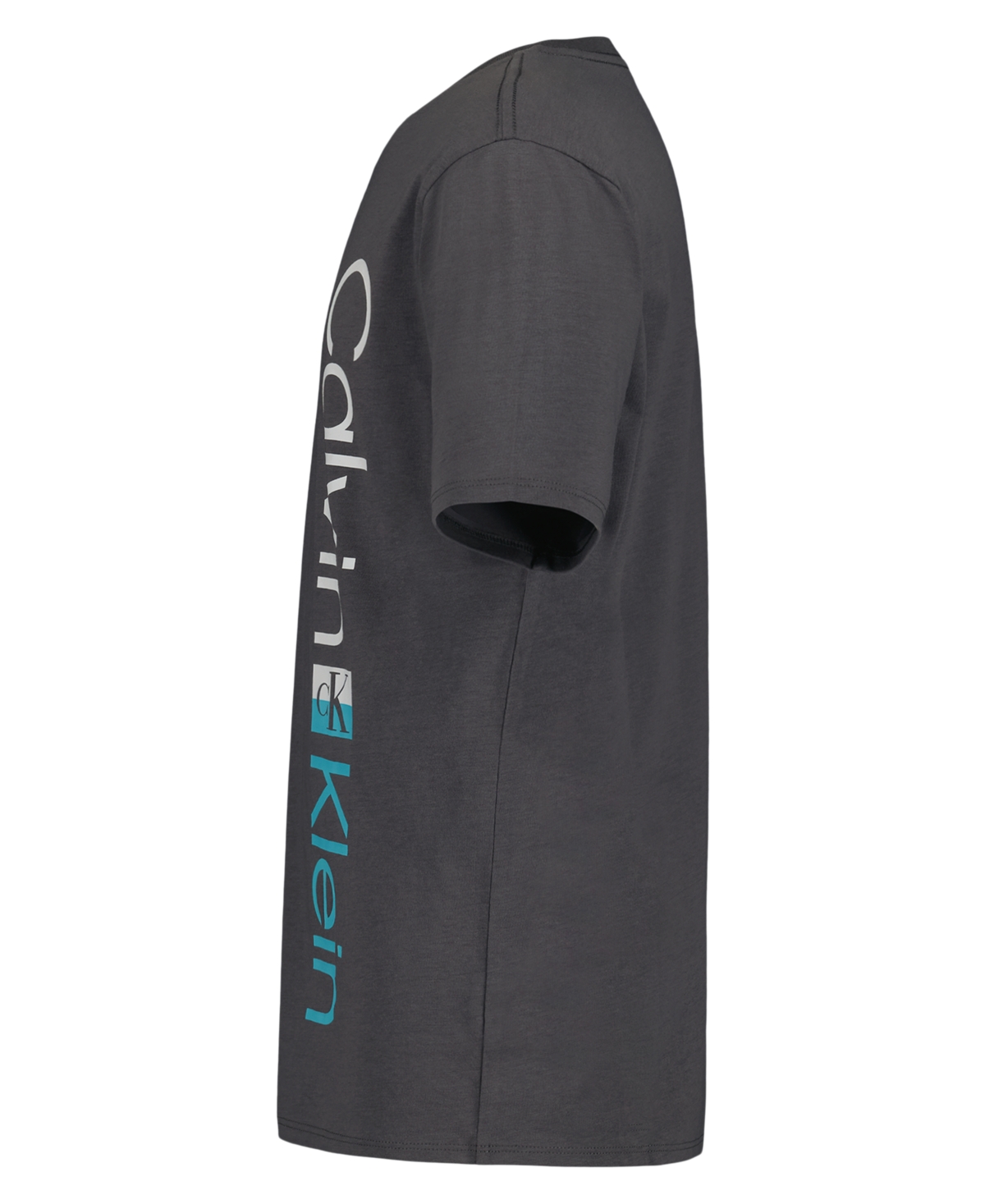 Calvin Klein Boys' 8-20 Vertical Ck Short-Sleeve Crewneck T-Shirt