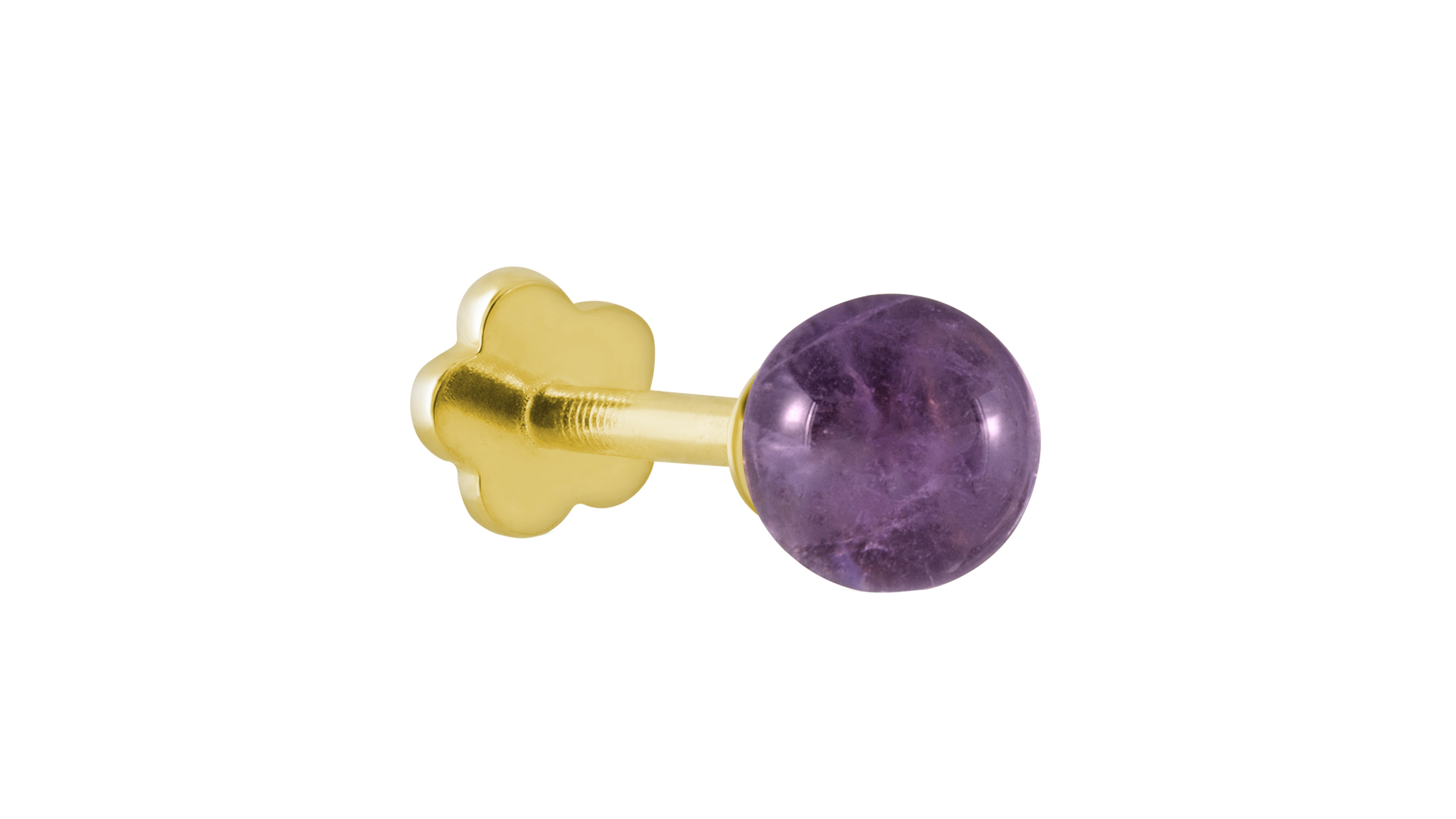 Macy's Rose Quartz (5/8 ct. t.w.) Stud Earrings 14k Yellow Gold (Also Available Amethyst, Onyx, Lapis, Milky Aquamarine)