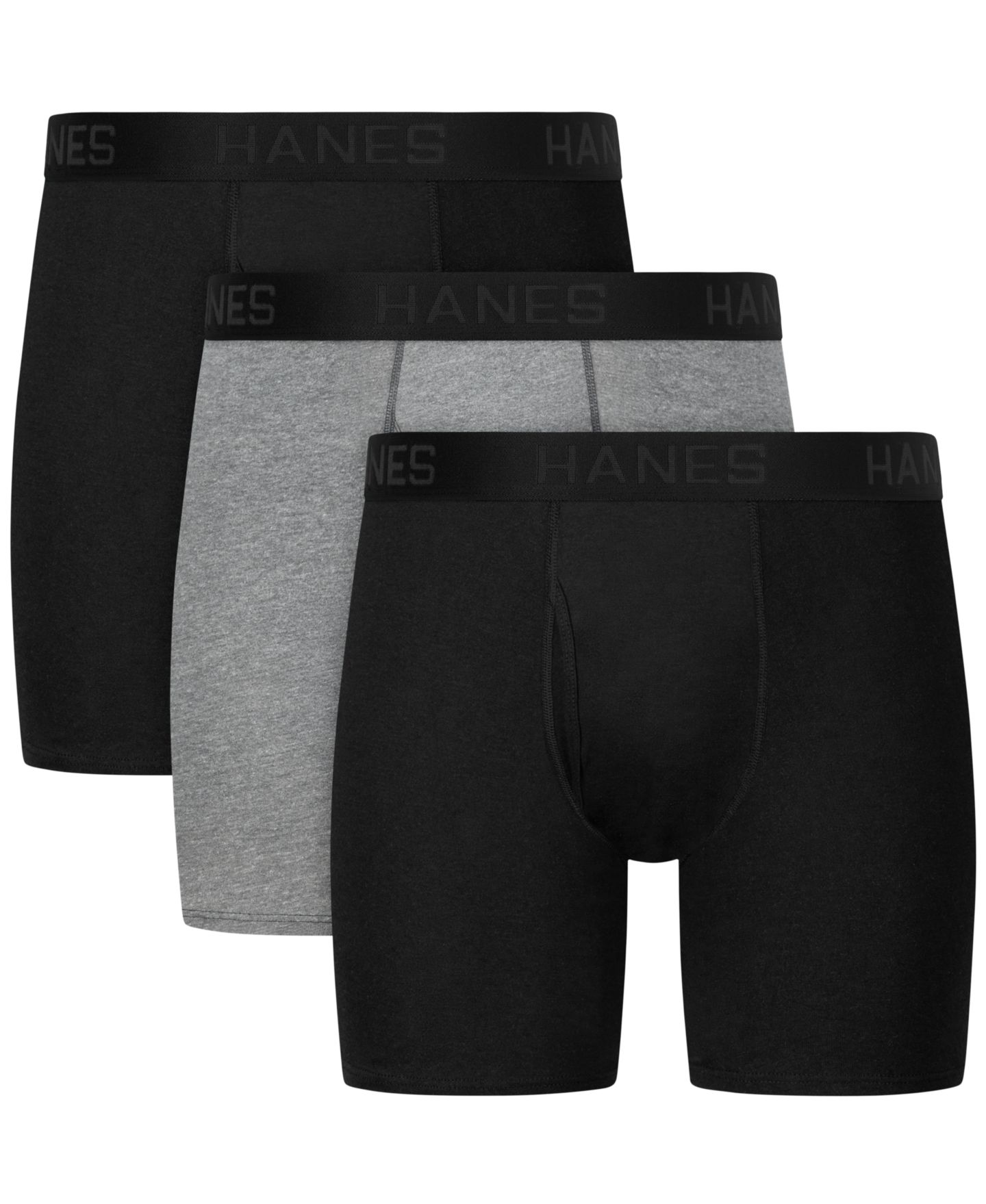 Трусы-боксеры Blend для мужчин, 3 шт. — Hanes, цвет: Assorted Colors — фото 1
