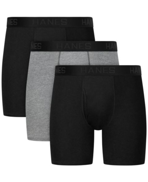 Трусы-боксеры Comfort для мужчин, 3 шт. — Hanes, цвет: Assorted Colors