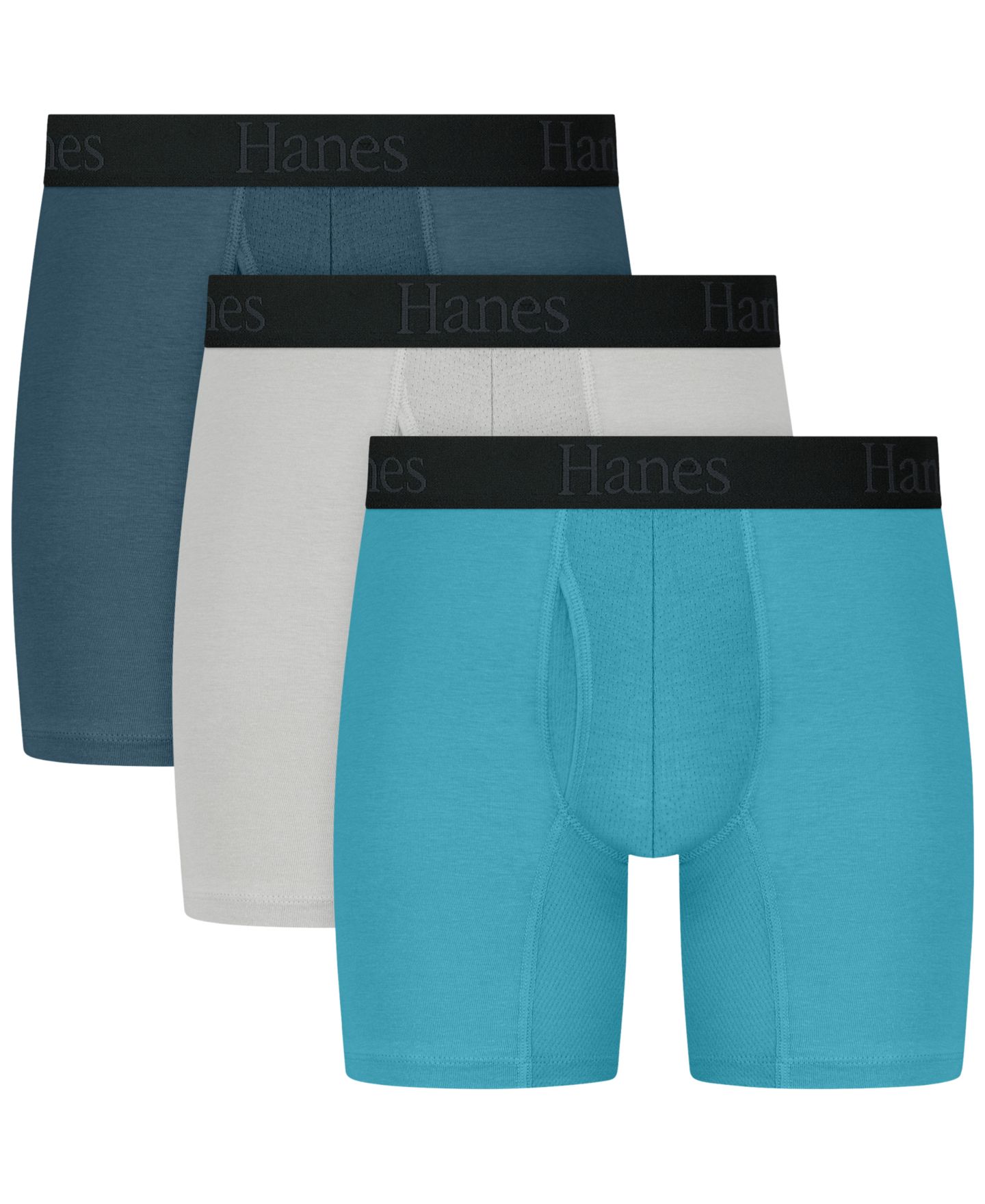 Трусы-боксеры Assorted для мужчин, 3 шт. — Hanes, цвет: Assorted Colors — фото 1