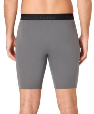 Men's Ultimate Comfort Flex Fit Long Leg Boxer Briefs, 3-Pack