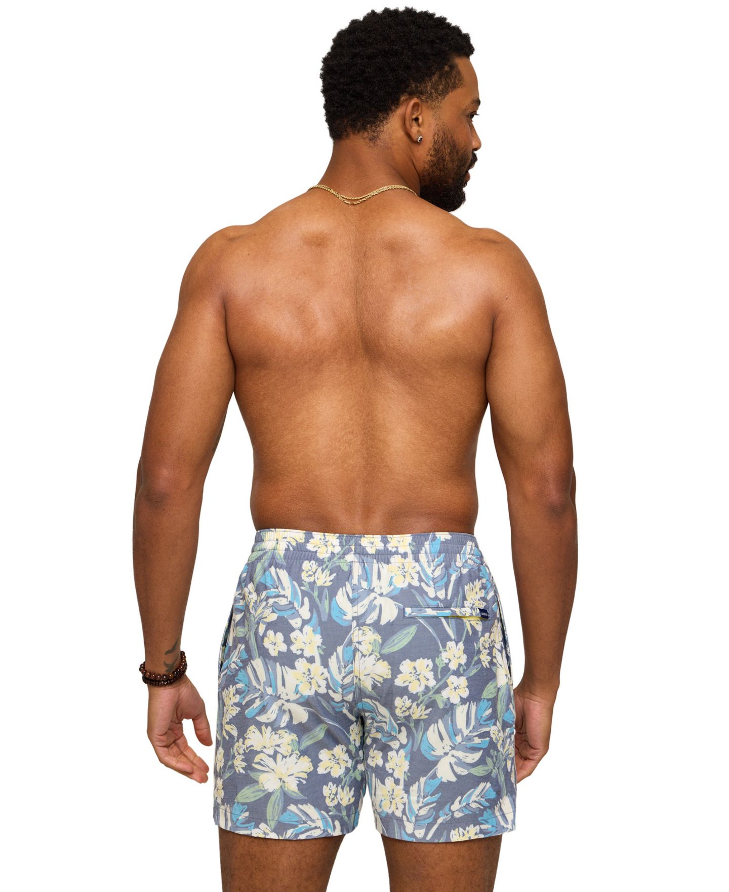 Плавки The Starry Night Stems 5.5" для мужчин — Chubbies, цвет: Пыльный синий — фото 3