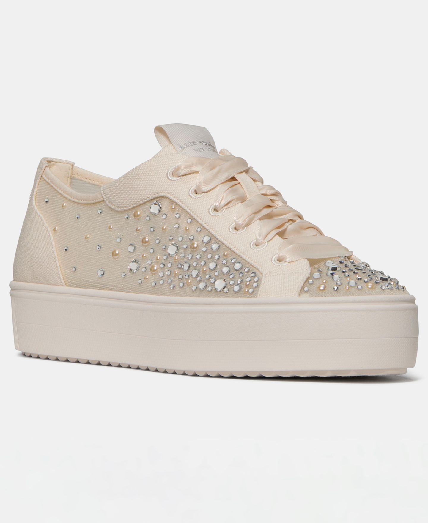 Женские кроссовки kate spade new york Sam Icon Lace-Up Platform, цвет: Кремовый — фото 1
