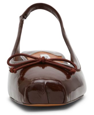 Loved Slingback Block-Heel Ballet Pumps