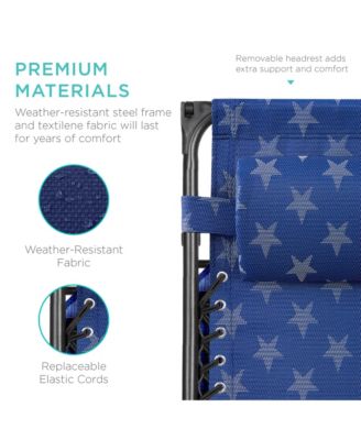 30" Extra Wide Folding Zero Gravity Patio Lounge Chair w/Adjustable Canopy Shade