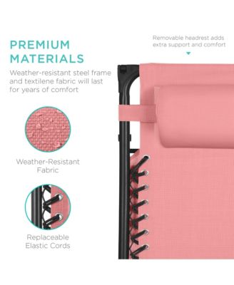 30" Extra Wide Folding Zero Gravity Patio Lounge Chair w/Adjustable Canopy Shade