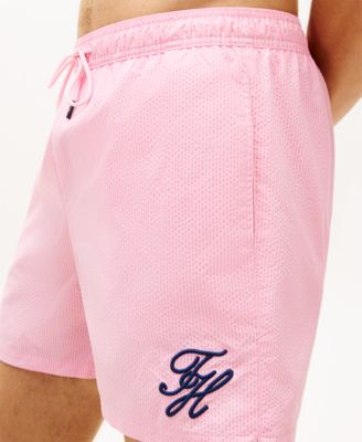 Men's Medium Drawstring Tonal Ithaca Stripe Swim Trunks