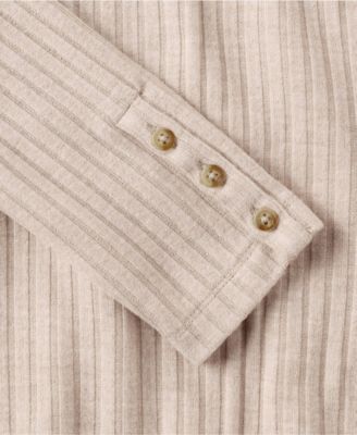 Women's Plus Size Long Sleeve Wide Rib Cowl Neck Tee