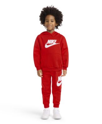 Boys' 4-7 Club Fleece Logo Long-Sleeve Hoodie and Sweatpants, 2-Piece Set