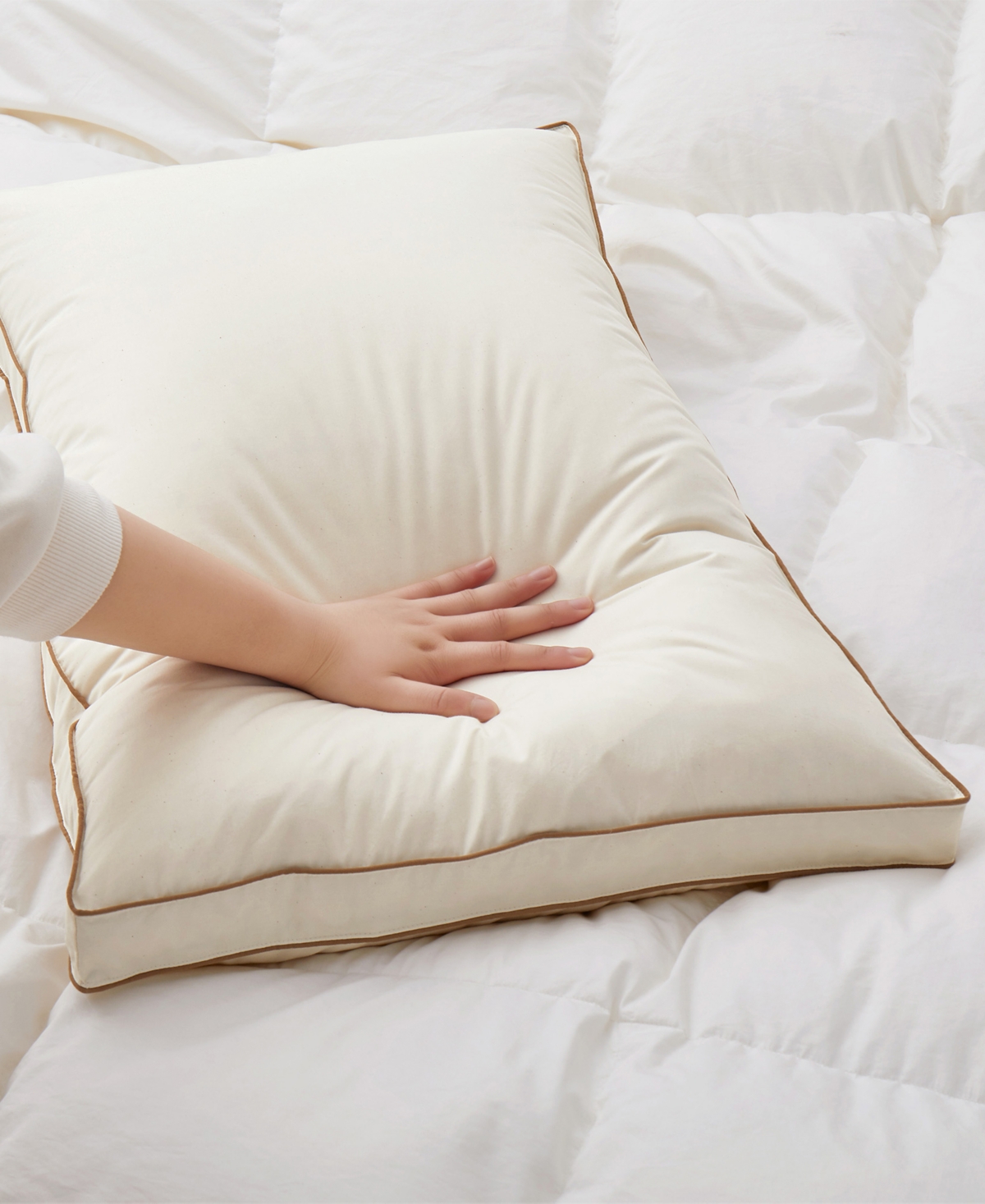 Unikome Down-Around Design Cotton Gusseted 2-Pack Pillows
