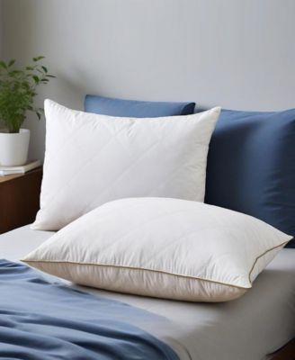 Medium Firm Diamond Quilted Feather 2-Pack Pillows, Standard