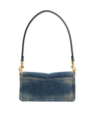 Tabby Small Regenerative Cotton Denim Shoulder Bag 20