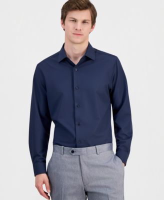 Men's Slim-Fit Performance Four-Way Stretch Dress Shirt