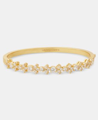Cubic Zirconia Cluster Bangle Bracelet