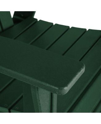 Outdoor Patio Shell-back Adirondack Dining Chair All Weather