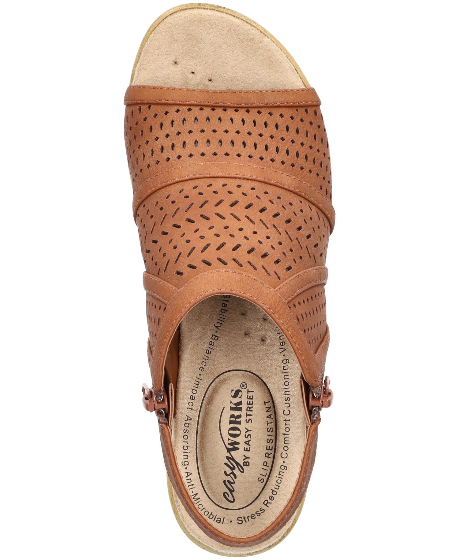Easy Street Women's Evan Open Toe Platform Sandals