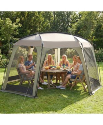 Netted Canopy Tent for 6-8 People with Zippered Door, Outdoor Screen Shelter