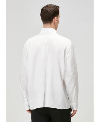 Men's Pure Cotton Zip-Front Woven Shirt