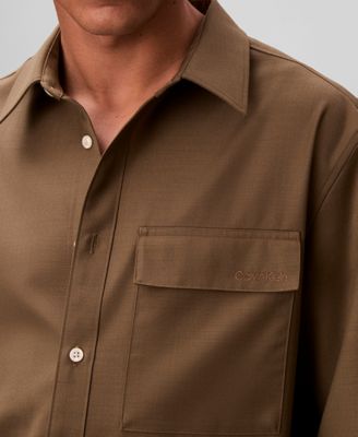 Men's Travel Twill Regular-Fit Shirt