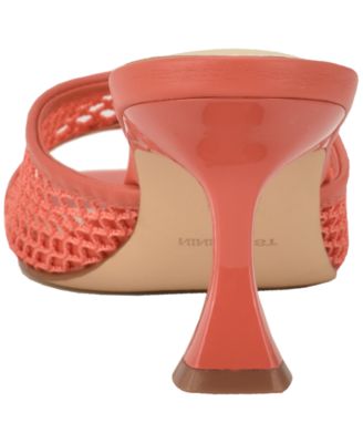 Women's Cabana Mesh Kitten Heel Dress Sandals