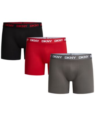 Men's Flex Microfiber Logo Waistband Boxer Briefs, 3-Pack