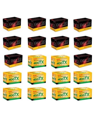 10 x Ektar 100 Color Negative Film ISO 100, 35mm Size, 36 exp. - Bundle With 10x Kodak Tri-X Pan 400, Black & White Negative Film 35mm Size, 36