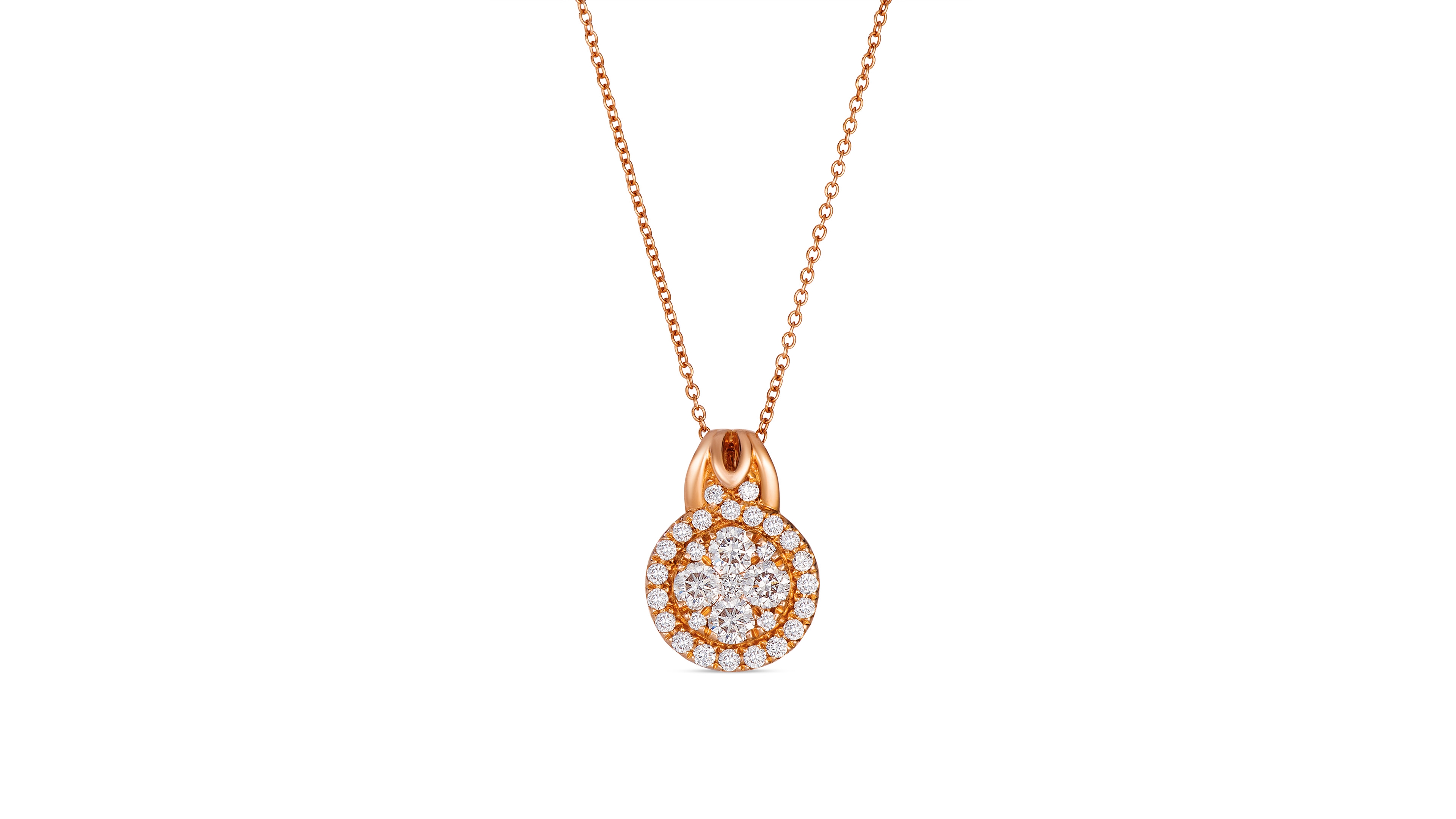 Le Vian Vanilla Diamond Pendant Necklace (1 ct. t.w.) in 14k Strawberry Gold