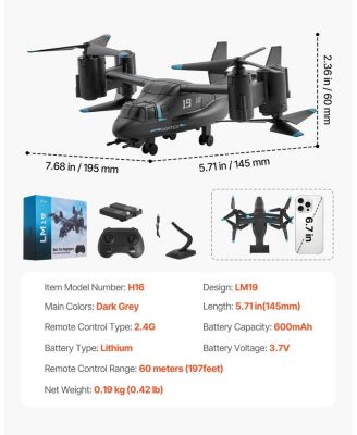 4-Channel RC Helicopter with Wing Lights & Gyro Stabilizer