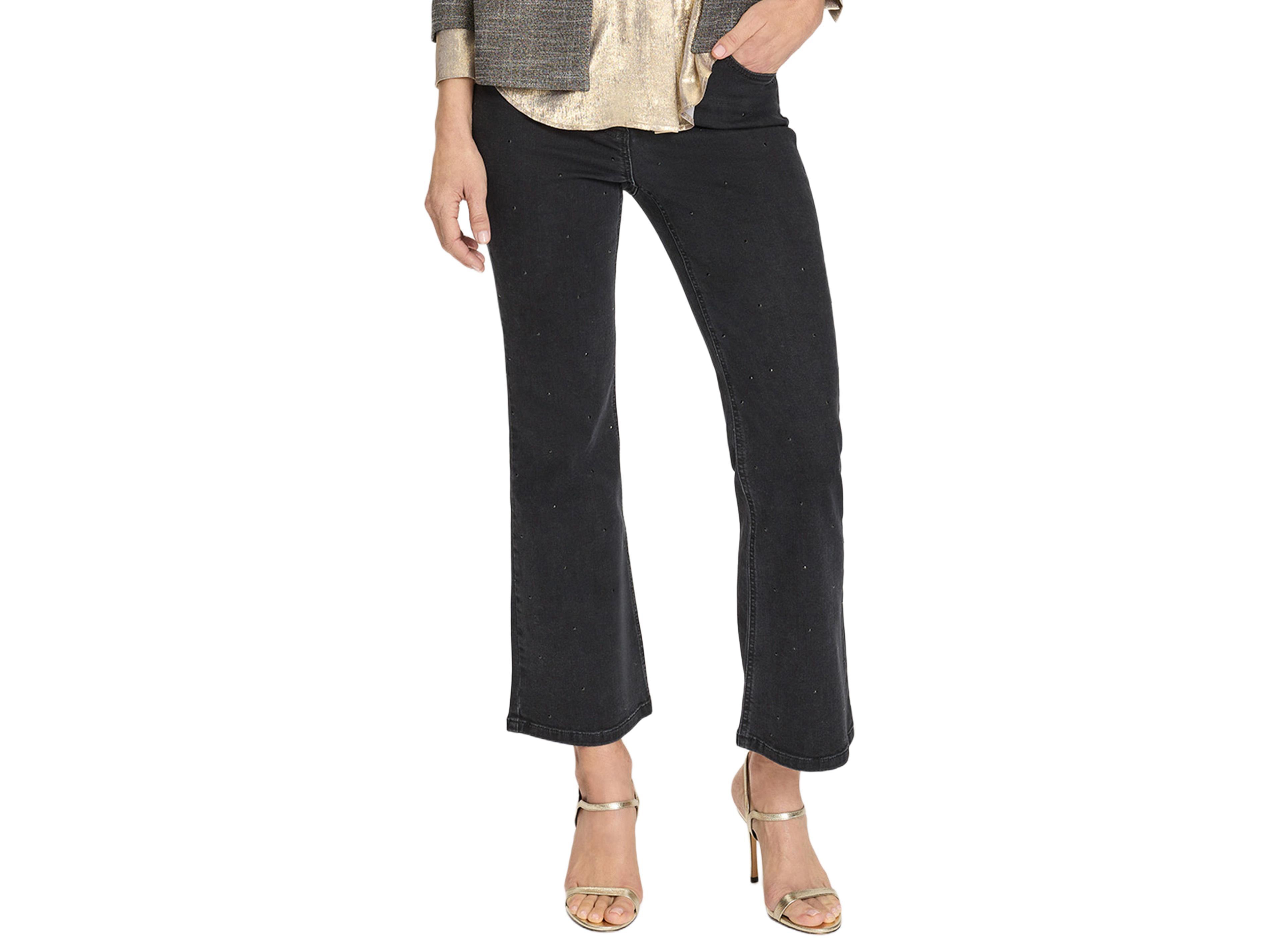 Olsen Women 's Mona Fit Embellished Cropped Jean