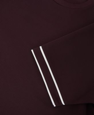 Men's Piped-Trim Textured T-Shirt