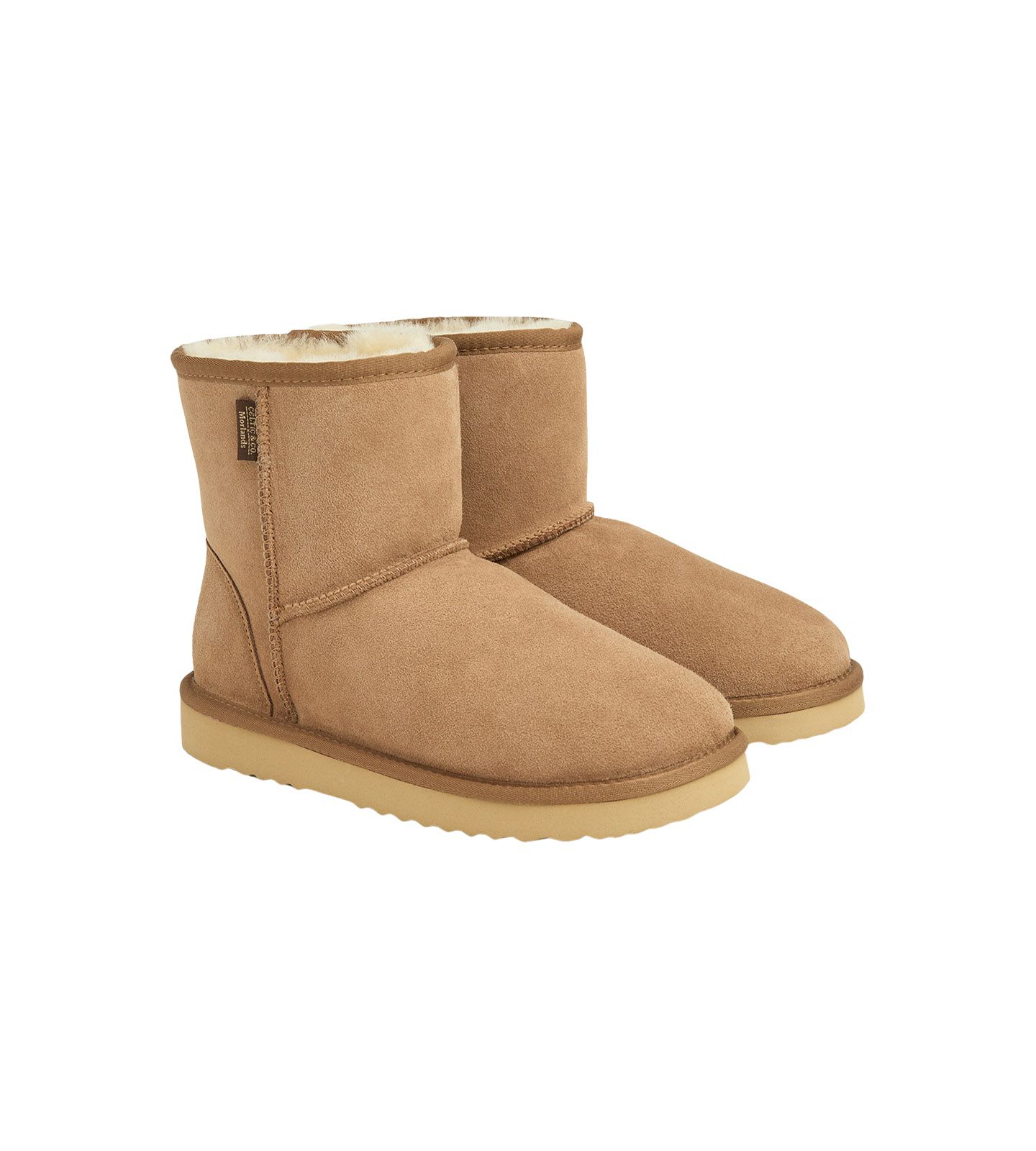 Женские тапочки Celtic & Co. Sheepskin Bootee Slippers, цвет: Каштановый — фото 6
